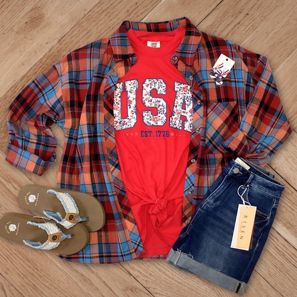 Starla Flannel Shirt S-XL