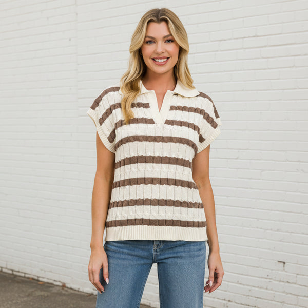 Carly Short Sleeve Sweater S-L