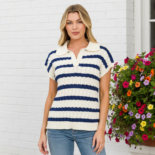 Alex Short Sleeve Sweater S-L