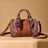 Wrangler Desert Paisley Barrel Crossbody Bag