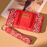 Wrangler Paisley Print Wristlet Wallet