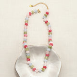 Semi-Precious Stone & Glass Bead Necklace 4 Styles
