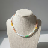 Semi-Precious Stone & Glass Bead Necklace 4 Styles