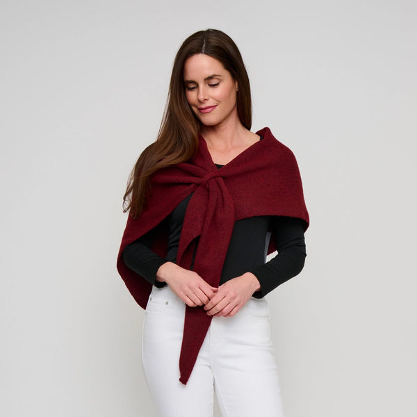 Open Wrap Shawl Jules Fashion Scarf with Loop