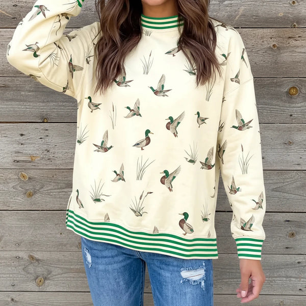 Mallard Duck Pullover S-XL