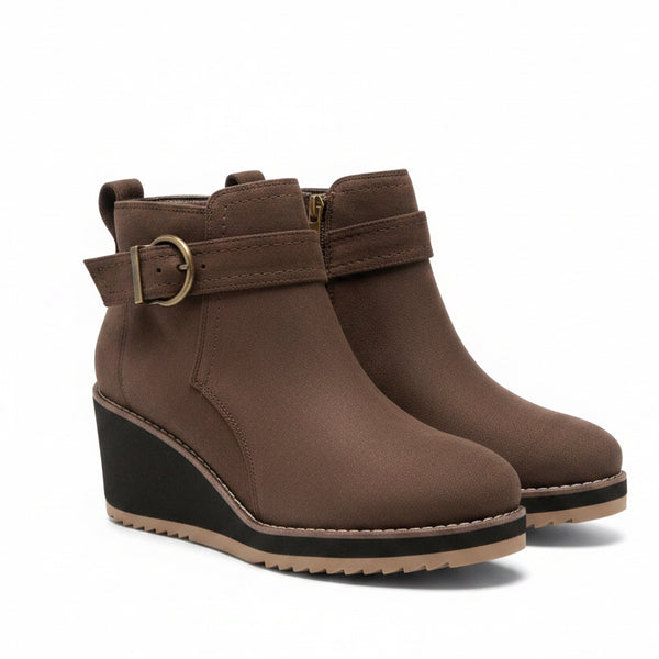 Corkys Intuition Wedge Bootie in Chocolate