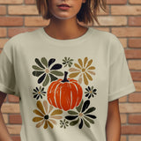 Boho Floral Pumpkin Tee S-XL
