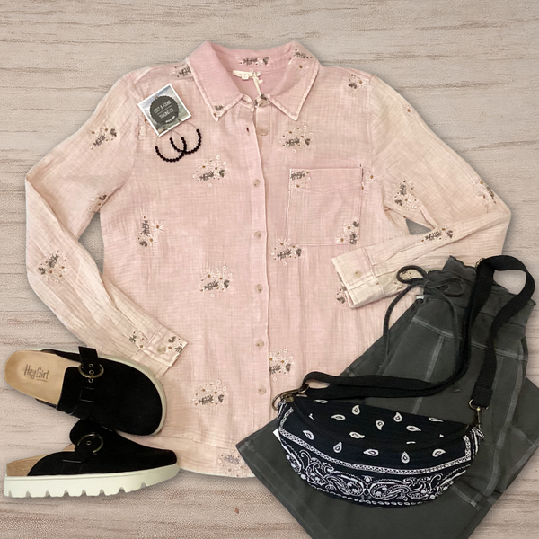 Jessie Button Down Blouse S-L