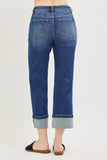 J21 Eleven High Rise Crop Straight Cuffed Jeans