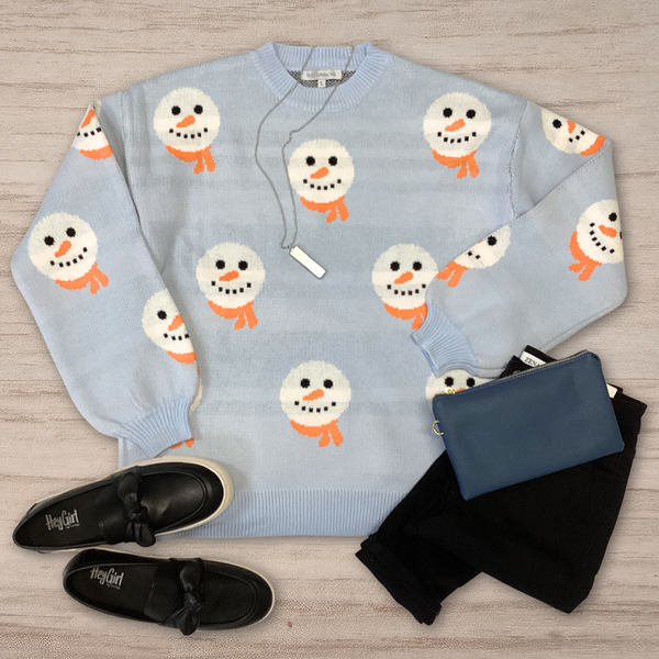 Snowman Sweater S-XL