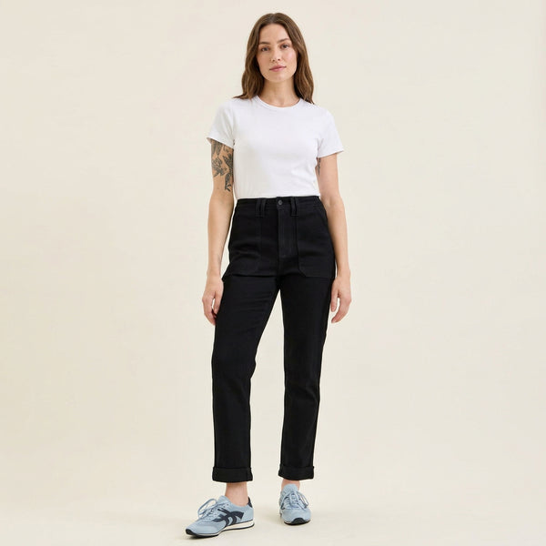 Judy Blue High Waist Aurora Weekender in Jet Black
