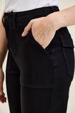Judy Blue High Waist Aurora Weekender in Jet Black
