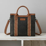 Wrangler Braided Whipstitch Small Tote Crossbody