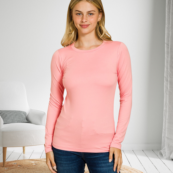 Pink Buttery Soft Layering Top S-3XL