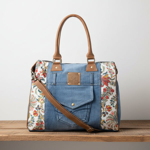 Myra Crimson Glade Tote Bag