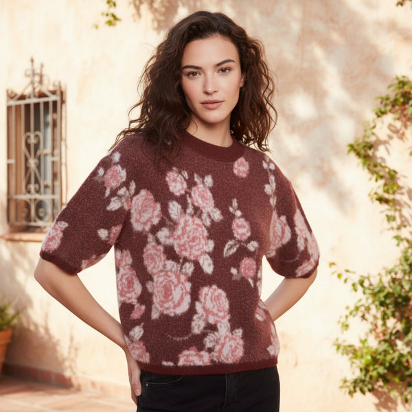 Rosa Short Puff Sleeve Sweater S-XL
