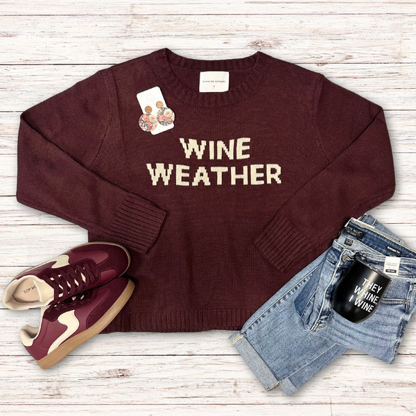 Wine Weather Sweater S-XL