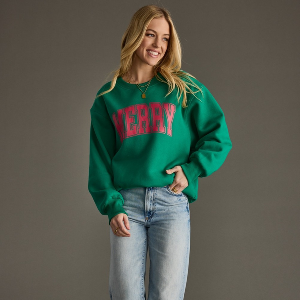 Merry Green Sweatshirt S-XL