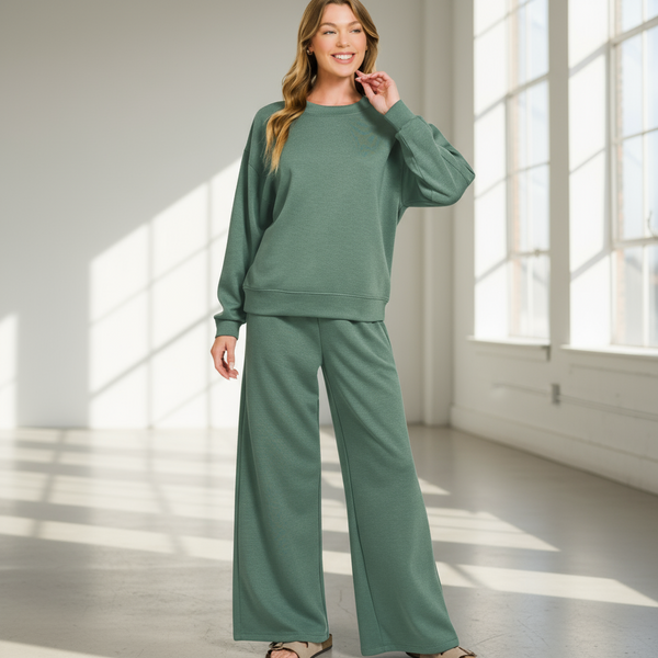 Dark Forest Scuba Crewneck Pullover & Pants 2 Piece Set