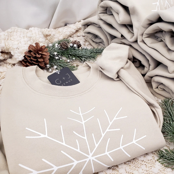 Snowflake Sweatshirt S-2XL