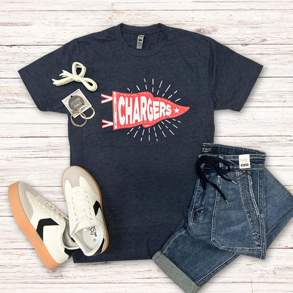 Chargers Pennant Graphic Tee S-2XL