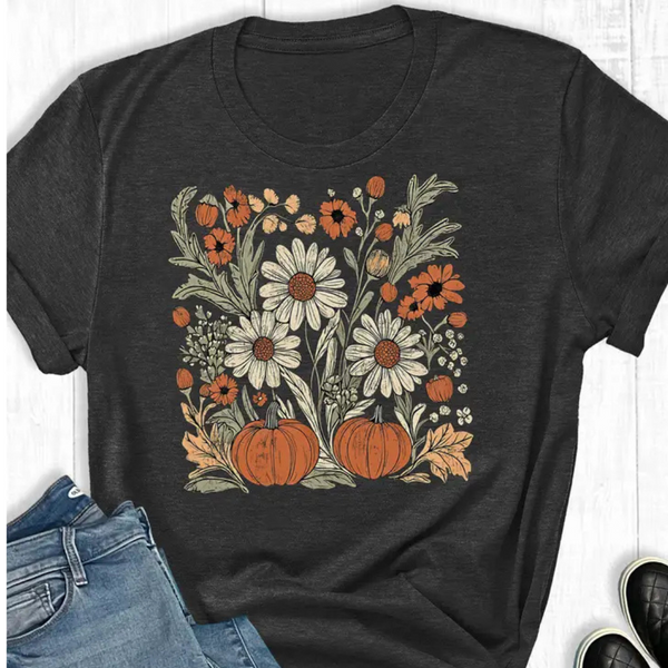 Vintage Pumpkin Graphic Tee S-2XL