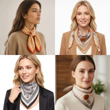 Fall Variety Silky Square Scarf