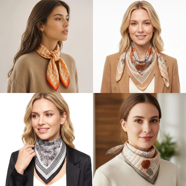 Fall Variety Silky Square Scarf