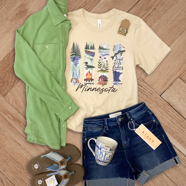 Minnesota Brushstrokes Graphic Tee S-XL