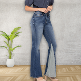 Judy Blue Midrise Inseam Panel Flare