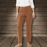 Judy Blue High Waist Brown Utility Slim Fit