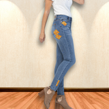 Judy Blue Midrise 70s Patch Skinny