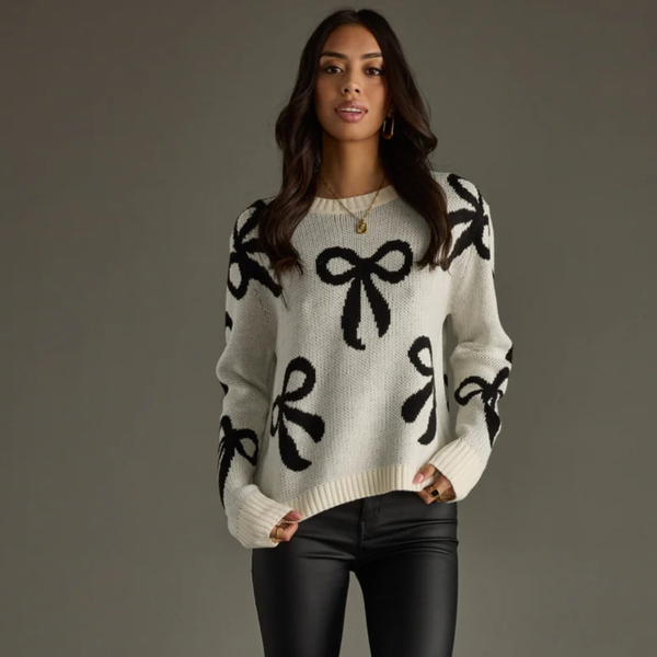 Black Bow Sweater S-XL