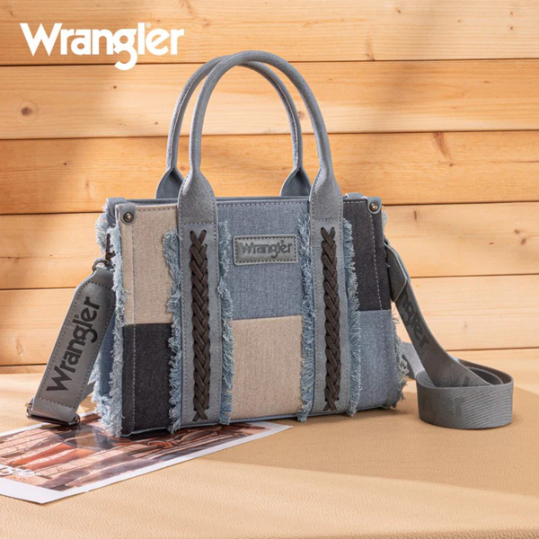 Wrangler Canvas Fringe Tote Bag 3 Colors